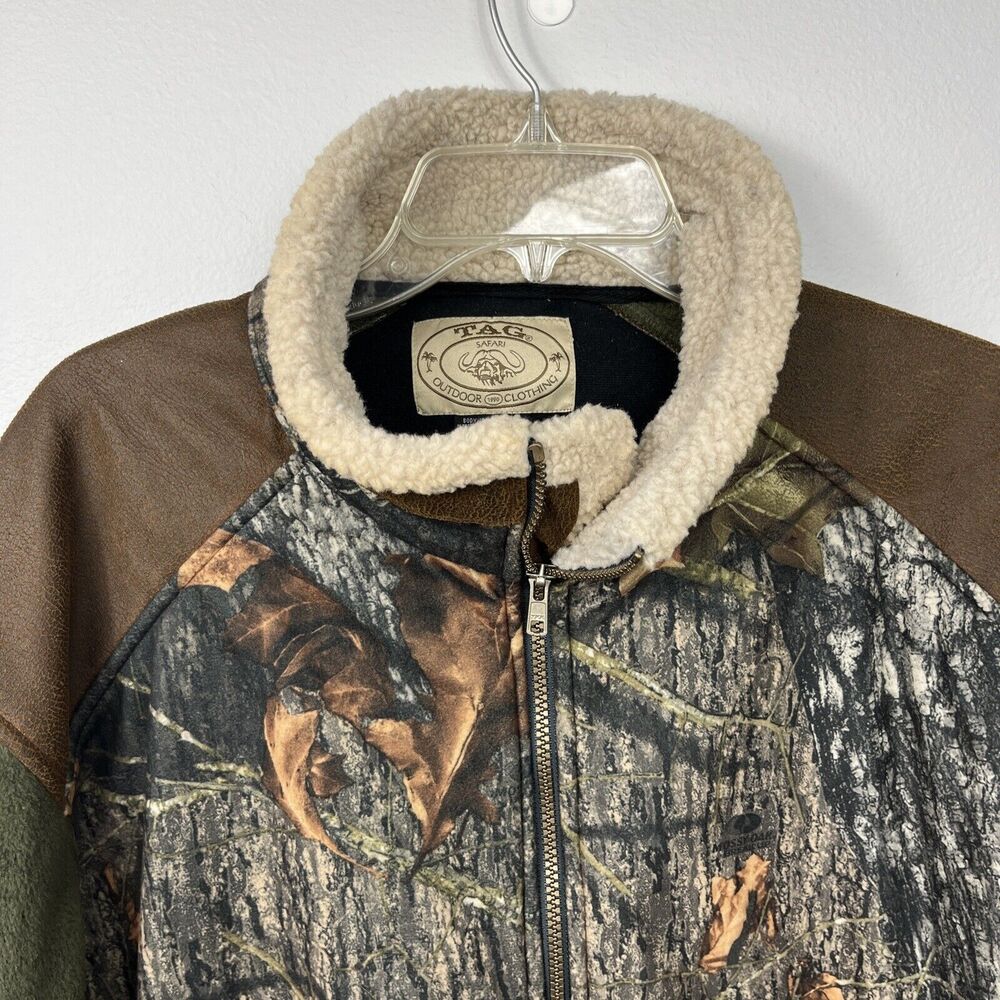 Tag Outdoor Clothing Full Zip Soft Shell Camo Jacket Men's 2XL Green RealTree - Picture 3 of 8